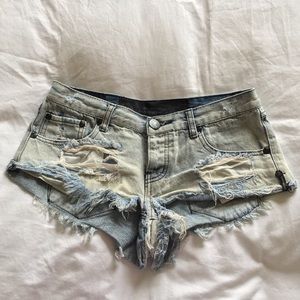 One teaspoon denim cutoff shorts